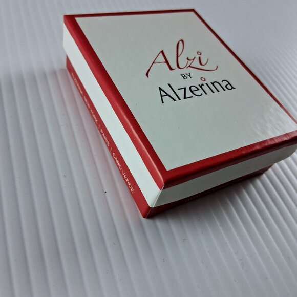 Alzi by Alzerina Magnolia Earrings 24K Gold Plated Topaz Austrian Crystal Dangle - Picture 4 of 4